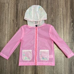 Girls Sequin Infused Rain Jacket
